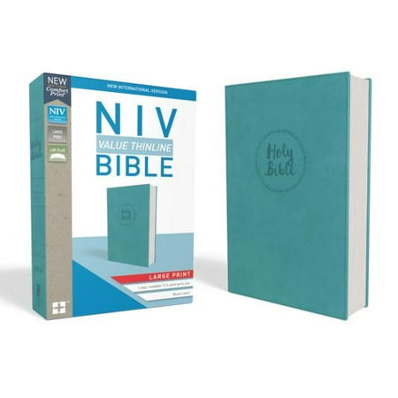 - NIV, Value Thinline Bible, Large Print, Imitation Leather, Blue