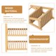 thumbnail image 5 of Mini Dollhouse Shelf Wooden Storage Organizing Small Items Light Brown 1Pcs, 5 of 5
