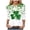 Light Blue, variant on Women St Patricks Day Shirt 3/4 Sleeve Tshirt Blouses Funny Shamrock Irish Shirts Tops Outfits Clothes (Light Blue, M)