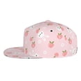 thumbnail image 4 of Uemuo Rabbit And Peach Pattern Women's Baseball Cap,Straight Brim Hat,Golf Dad Hat,Travel Hat,Sun Protection Cap,Everyday Accessory, 4 of 9