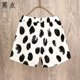 thumbnail image 3 of Pantalones cortos de lino y algodón para mujer, ropa de verano 2023, pantalones cortos con estampado de cintura alta, pantalones cortos harén casuales para mujer, patrón, 3 of 5