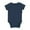 Blue, variant on Ticikt Baby Cotton Short Sleeve Bodysuit, Solid Wrap Front Newborn Infant Snap Crotch Onesie Romper,White