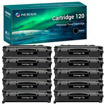 CRG120 Toner Cartridge Compatible for Canon 120 ImageClass D1120 D1150 D1170 D1180 D1320 D1350 D1370 D1520 D1550 MF6680DN Satera MF417dw Printer Ink (Black, 10-Pack)
