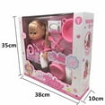 thumbnail image 3 of Ensemble de Poupée Bébé Créatif Simulation Poupée Bébé Réaliste Ensemble Poupée Jouet pour Enfants, 3 of 3