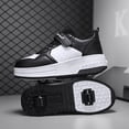 thumbnail image 5 of Junlike Shoes for Girls Children's Thick Soles Shoes With Wheels Automatic Skating Girls Lightweight Leisure Sneakers 7 Years - 14 Years, 5 of 9