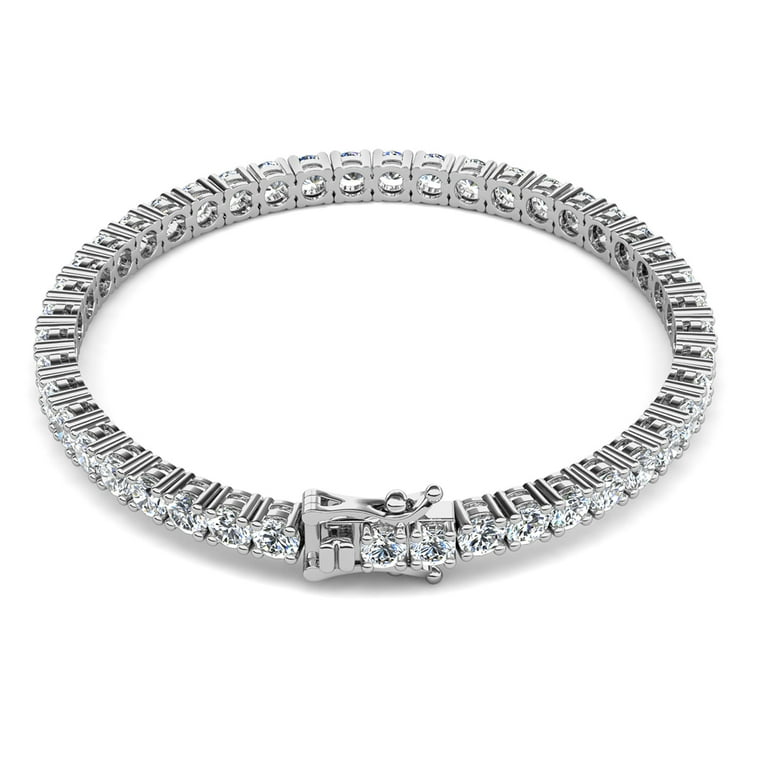 10mm Tennis Bracelet For Women & Men - 18K Gold/Rose Gold/White Gold Plated, Iced Out With Secure Clasp 3 thumbnail image