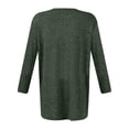 thumbnail image 3 of FYDUU Womens Tops Fall Shirts Women's Long Sleeve Shirts Casual Crew Neck Tops Solid Color Sweater Trendy Tops Fall Winter Clothing Women Tops Blouses, 3 of 3