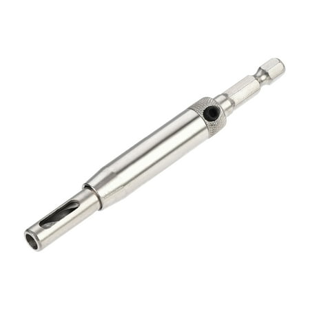 

Self Centering Hinge Tapper Core Drill Bit Hole Puncher 13/64 Diameter for Woodworking Silver