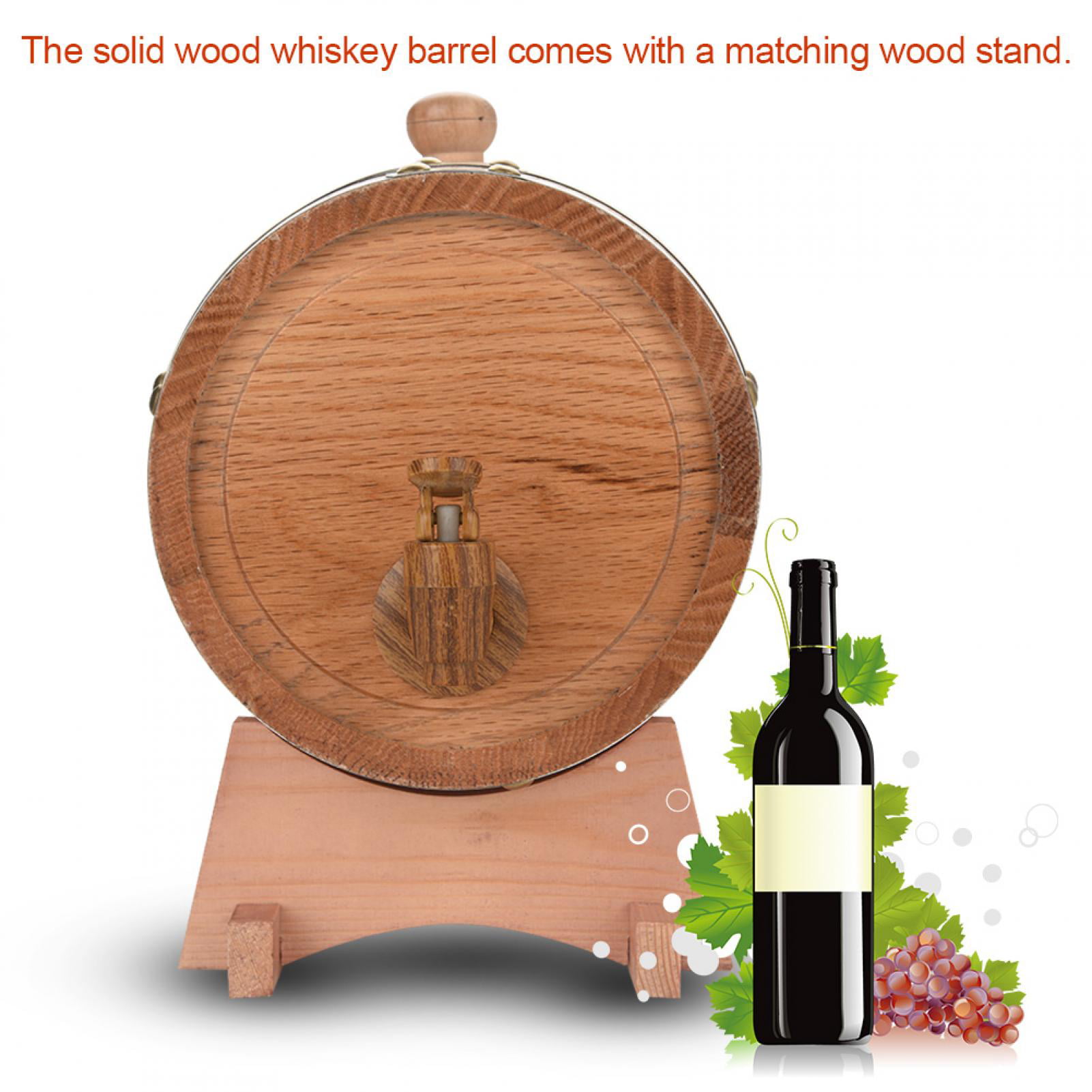 Details about   Vintage Wood Oak Timber Wine Barrel Dispenser For Whiskey Bourbon Tequila Home 