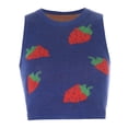 thumbnail image 1 of Women?s Classic Sweater Vest, Cute Plaid Print Sleeveless Rib Knit Uniform Pullover Crop Top, 1 of 2