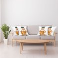 thumbnail image 4 of Ambesonne Cat Throw Pillow Cover 4 Pack, Cool Cat Hat Beer Mug Funny, 24", Multicolor, 4 of 6