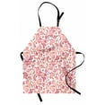 thumbnail image 1 of Watercolor Apron, Pastel Tones Swirling Blossoming Petals and Leaves, Unisex Kitchen Bib with Adjustable Neck for Cooking Gardening, Adult Size, Coral Peach, by Ambesonne, 1 of 4