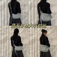 thumbnail image 4 of GROTTO nuevo bolso flecha no sexista piel piedra negro plisado gran capacidad bandolera de un hombro, 4 of 5