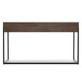 thumbnail image 6 of Simpli Home Ralston SOLID ACACIA WOOD Modern Industrial 60 inch Wide Writing Office Desk in Distressed Charcoal Brown, 6 of 15
