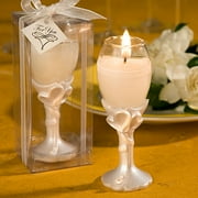 30 Double Heart Design Champagne Flute Candle Holders by Fashioncraft
