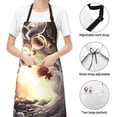 thumbnail image 5 of Saiise The Binding of Isaac Print Apron With Pockets Kitchen Bib Waterproof Women Men Unisex Adjustable Cooking Apron, 5 of 8