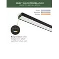 thumbnail image 6 of ETI 4 ft. x 6 in. Runden Black Modern LED Flush Mount Ceiling Light, 300 Lumen, 3CCT Color Preference, Dimmable, 120 Volt, C05015402A, 6 of 8