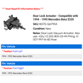 thumbnail image 2 of Door Lock Actuator - Compatible with 1994 - 1995 Mercedes-Benz E320, 2 of 2