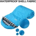 thumbnail image 4 of Cotton Flannel Sleeping Bags Attach Pillow, 4 Season Warm & Cold Weather Envelope Compression Sack, Lightweight & Portable Sleeping Bag for Outdoor Camping, Hiking, Traveling : Sports & Outdoors, 4 of 7