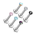 thumbnail image 2 of BodyJewelryOnline Labret Implant Grade Titanium Threadless Push in Flower Base Flat Back Men Women, 2 of 12