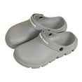 thumbnail image 2 of MIASHUI Womens Lightweight Clogs Outdoor Beach Shoes Casual Platform Slippers,Grey,7, 2 of 8