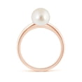 thumbnail image 2 of ANGARA Solitaire South Sea Cultured Pearl Engagement Ring in 14K Rose Gold for Women | June Birthstone, Birthday, Anniversary, Jewelry Gift for Women | Pearl Ring, 2 of 9