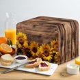 thumbnail image 4 of HELLHERO Sunflower Old Wooden Print Toaster Cover 2 Slice, Dustproof Bread Machine Cover with Drawstring, Washable Kitchen Small Appliance Protector, 4 of 8