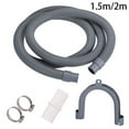 thumbnail image 6 of Universal Washing Machine Drain Hose, Washer Drain Hose Extension Kit with 1 Extension Adapter and 2 Hose Clamps, 5 Feet, 6 of 8
