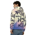 thumbnail image 4 of Kdxio Not All Those Who Wander Are Lost Print Men Hoodies Casual Hoodies for Men with Zip Pockets Full Zip Long Sleeve Sweatshirt Sports Hooded Jacket-Small, 4 of 5
