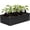 Black, variant on 4x2x2FT Galvanized Raised Garden Bed Kit, Deep Root Planter Box Outdoor Large Planter Raised Beds for Planting Flowers,Vegetables and Herbs-Silver