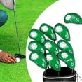 thumbnail image 2 of Huhudde 10Pcs Golfs Iron Club Head Cover Protections Sleeve Golfs Rod Head Cases Waterproofs PU Leather Golfs Club Head Cover, 2 of 11