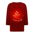 thumbnail image 5 of Ailaofu Hauts pour Femmes à Manches 3/4 Décontractés Henley Col T-Shirts Manches 3/4, 5 of 5