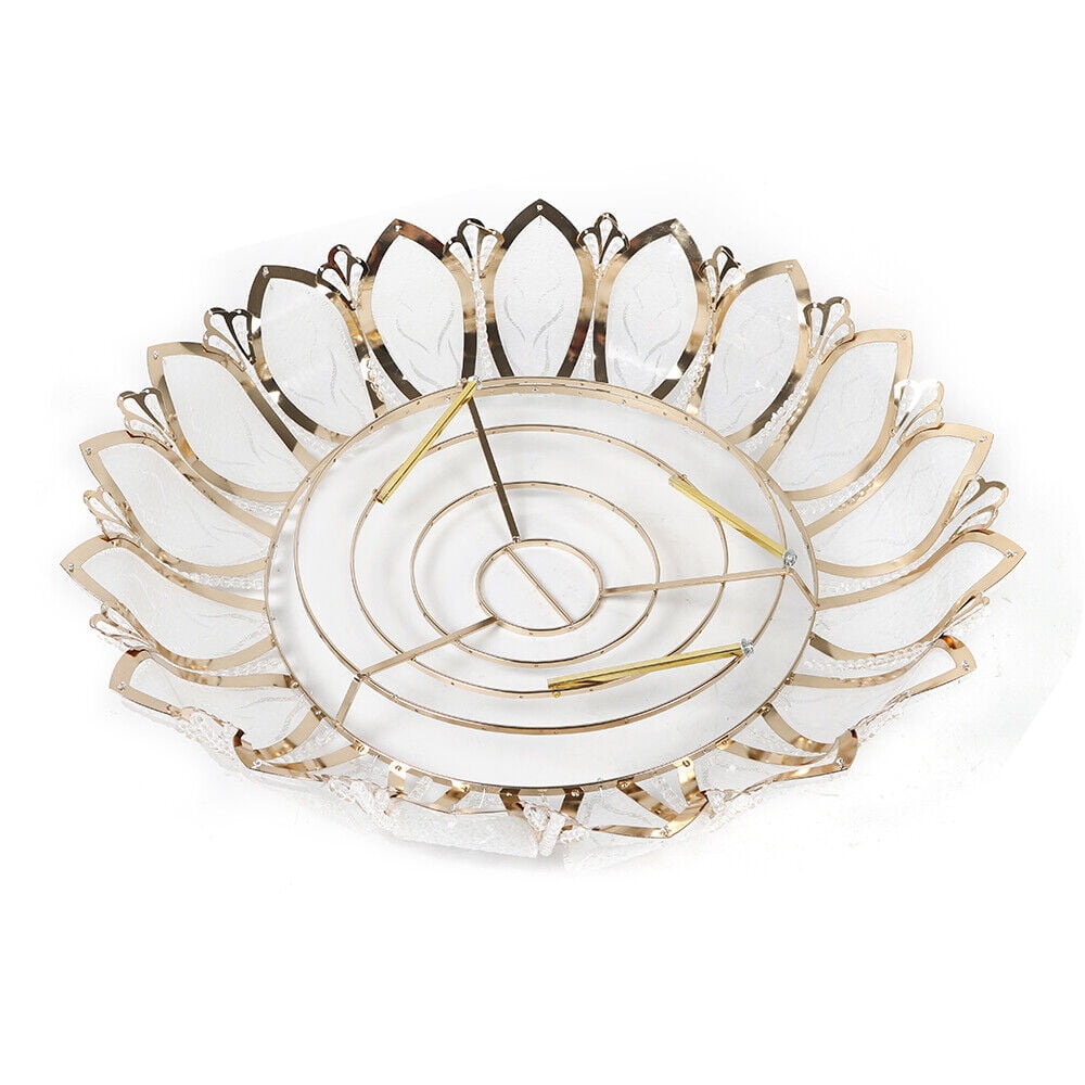 Modern LED Lotus K9 Crystal Ceiling Light Chandelier Home Pendant Lamp Fixture