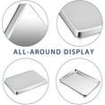 thumbnail image 3 of Small Baking Toaster Oven Pan P&P CHEF Stainless Steel Toaster Oven Tray Rectangle .\uD x .\uD x \uD Non Durable Mirror Finish Easy Clean, 3 of 7