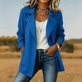 thumbnail image 5 of Xaqiouau Womens Open Front Blazer Long Sleeve Lapel Collar Slim Suit Jacket with Pockets Lined Office Casual Business Wear for Summer Fall, 5 of 8