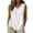 34# White, variant on V Neck Sleeveless Blouses for Women Summer Cotton Wrap Tank Tops Loose Fit Tie Side Button Shirts Yellow 2XL