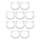 thumbnail image 1 of Cateissary Biscuit Mold Shape Crafting Embossed Mould Celebration Chocolate Aluminum Supplies Lovely Decorating Party Tools Cake Plata 10piezas Cateissary CBP012651, 1 of 4