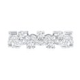 thumbnail image 4 of Rosec Jewels Lab Created Diamond Wedding Ring - Designer Full Eternity Band Ring - EF-VS Quality, 18K White Gold, US 13.00, 4 of 8