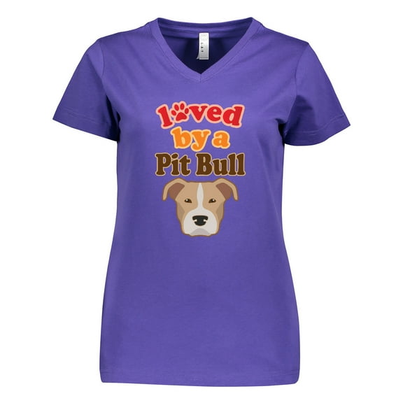 Inktastic Pit Bull Terrier Dog Lover Women's V-Neck T-Shirt