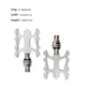 thumbnail image 5 of Eigraketly Pedales de bicicleta Accesorios para bicicletas profesionales Liberación rápida Plegable Aleación de aluminio Ciclismo Pedal Reemplazo Negro Ciclismo Plata Eigraketly OD024280-03, 5 of 6