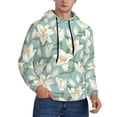 thumbnail image 2 of Daiia Lilies Flowers for Men's Fashion Hoodies & Sweatshirts with Kangaroo Pocket Hooded Sweatshirt Breathable & Moisture Wicking-4X-Large, 2 of 7
