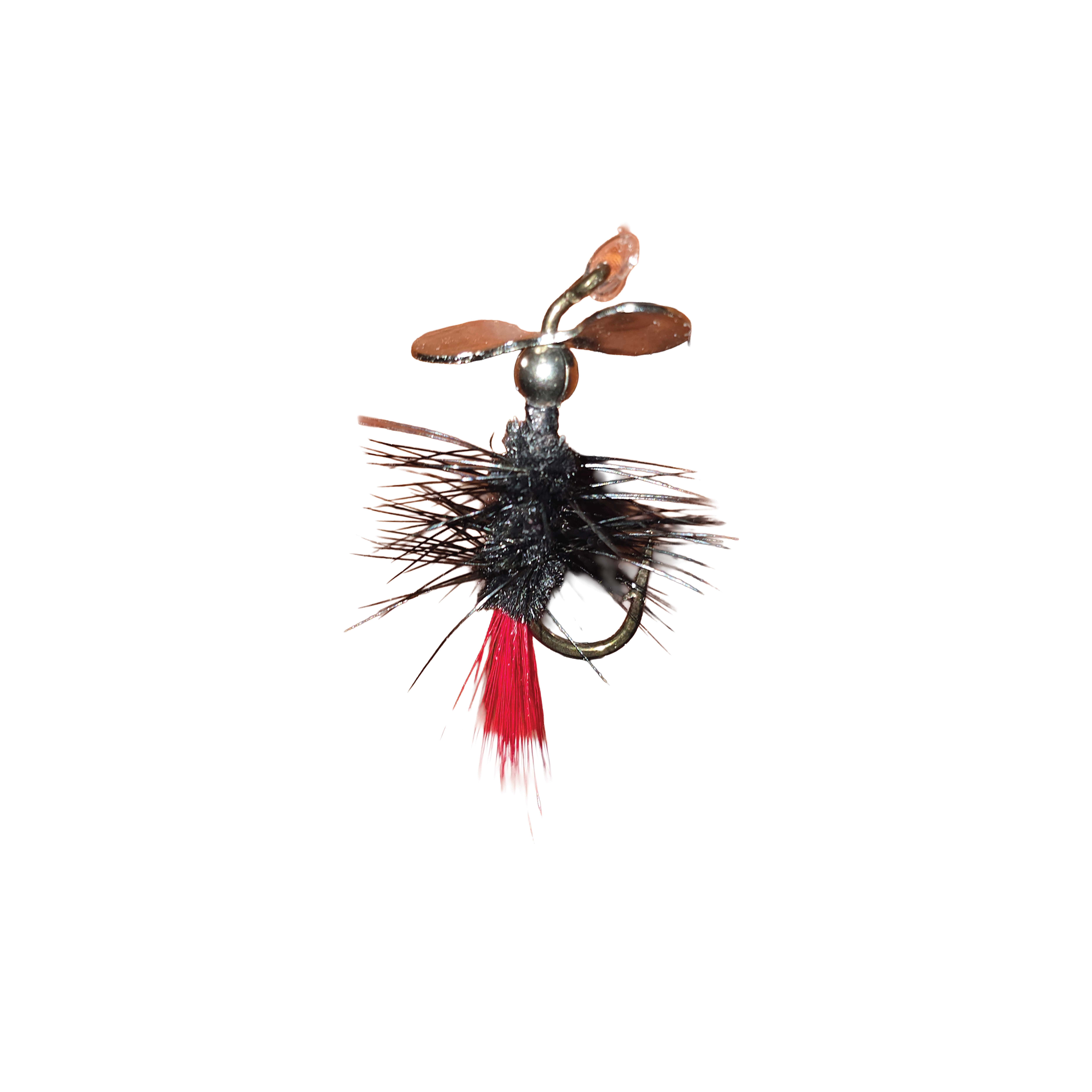 Pistol Pete's Freshwater Fly Fishing Lure for Trout and Panfish, Size 10, Black Panther, 2-Pack