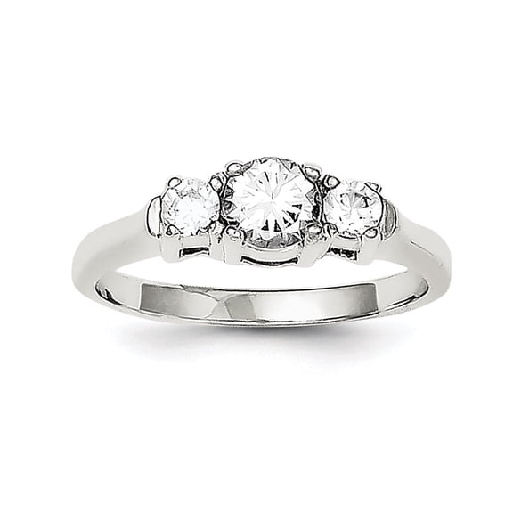 Sterling Silver Cubic Zirconia Ring