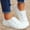 White, variant on BYHONG Shoes Women's Soft Ladies Loafers Flat Shoes Autumn Vulcanize Canvas Women's Casual Shoes Casual Shoes for Women White 7.5