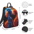 thumbnail image 4 of Daiia Red And Blue Abstract School Backpack for Men and Women Lightweight Backpack Durable Backpack Water-Resistant,Travel,Work Bag, 4 of 9