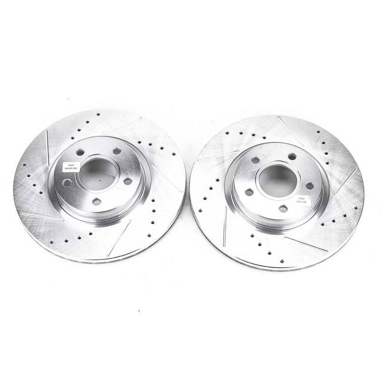 Power Stop EBR896XPR Evolution Drilled & Slotted Rotors -Front Fits 2017 Ford Escape