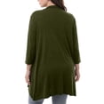 thumbnail image 4 of FchengtaiS Women's Long Sleeve Cardigan Lightweight Casual Open Front Cardigans Fall Trendy Loose Outerwear with Pockets, 4 of 6