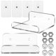 thumbnail image 2 of Floating Shelves Wall Shelves Transparent Acrylic Small Floating Shelf For Office 2Pcs, 2 of 2