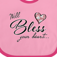thumbnail image 4 of Inktastic Well Bless Your Heart with Floral Print Boys or Girls Baby Bib, 4 of 4