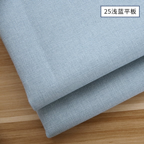 ERDOUY 39*59 Inch Heavy Duty Coarse Linen Style Fabric Cloth, Durable Upholstery Repair Material for Couch Sofa Chair Furniture DIY Projects,Light Blue
